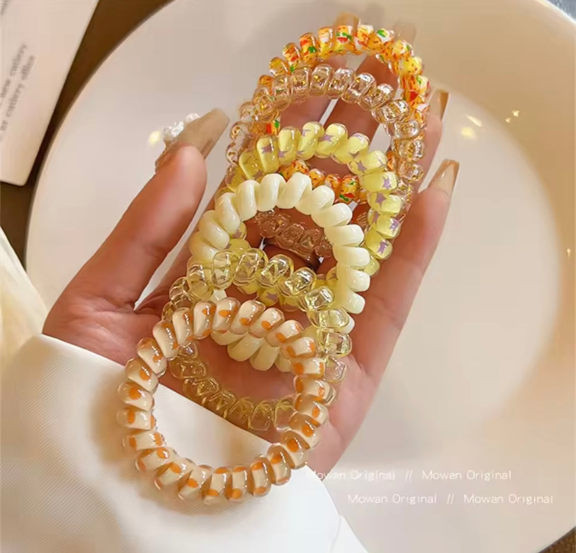 LOT DE 6 ÉLASTIQUES COLORÉS