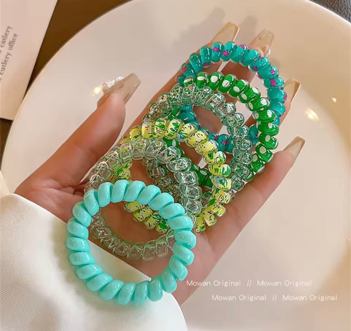 LOT DE 6 ÉLASTIQUES COLORÉS