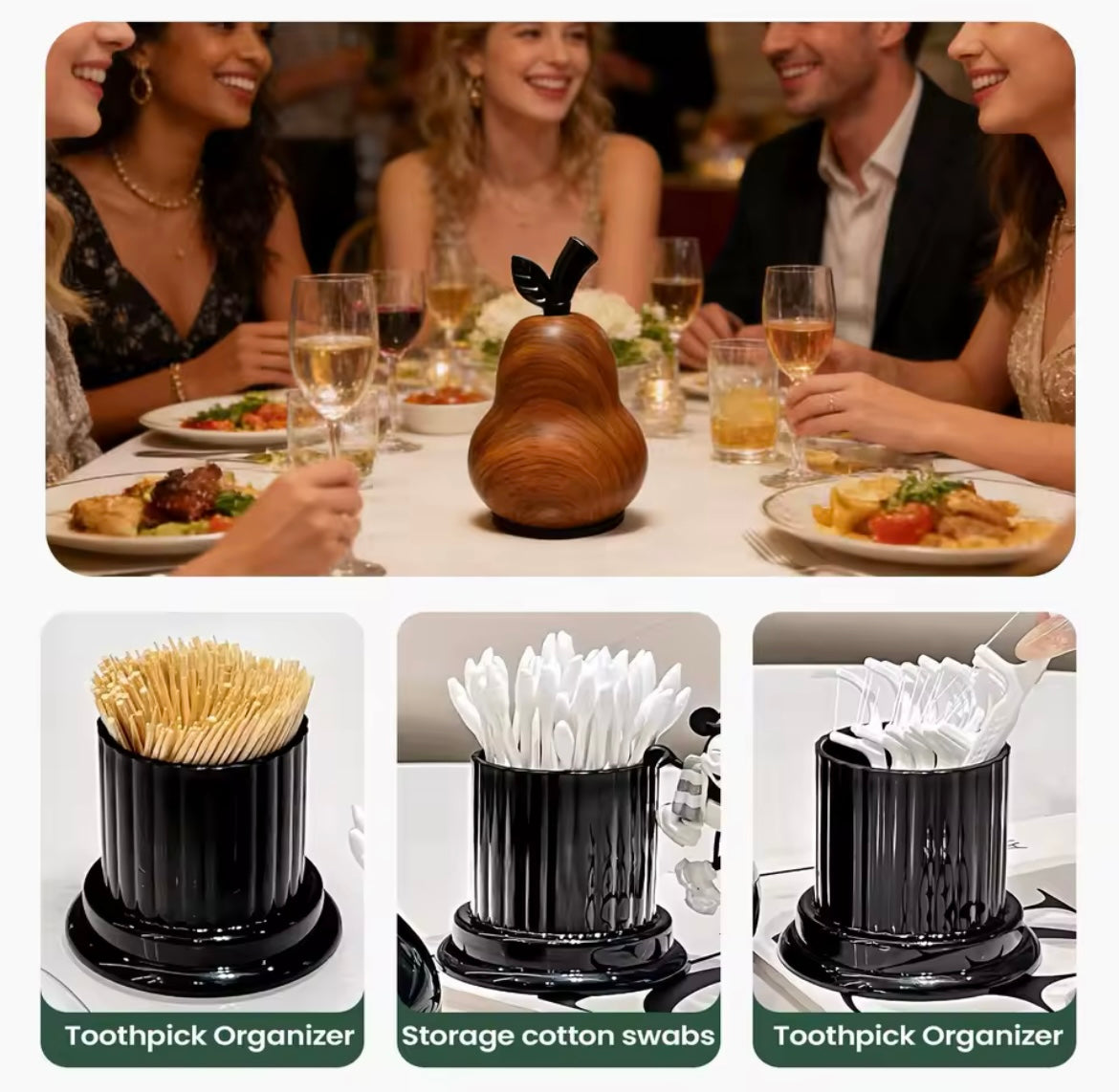 PORTE CURE-DENTS EN FORME DE POIRE