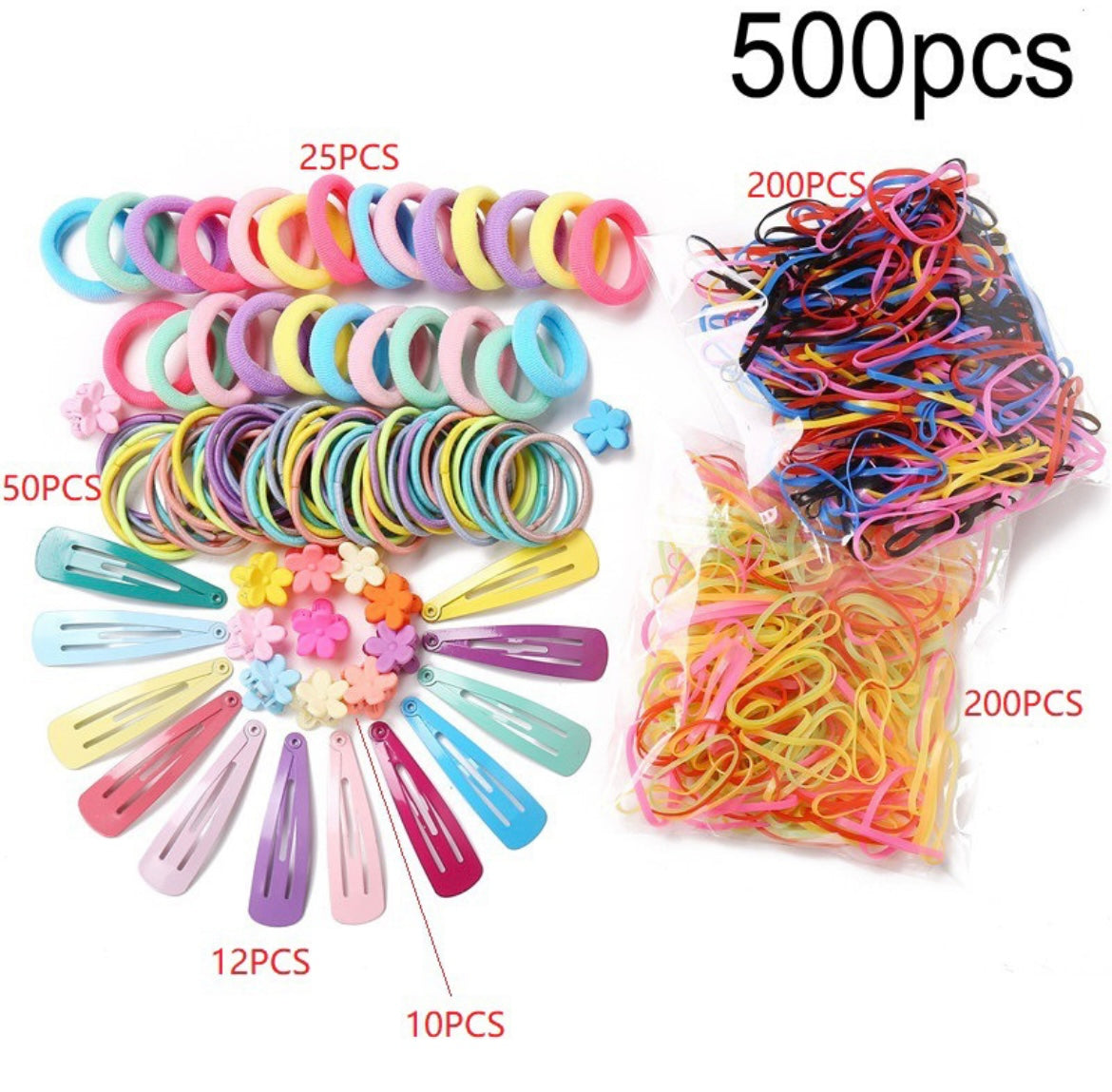 LOT D’ACCESSOIRES POUR CHEVEUX