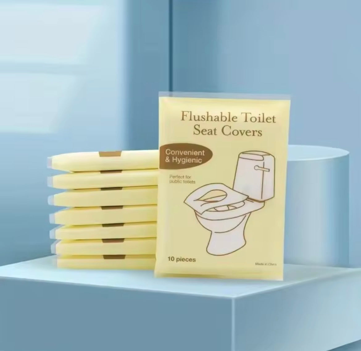 HOUSSE DE SIÈGE DE TOILETTE JETABLE LOT DE 10