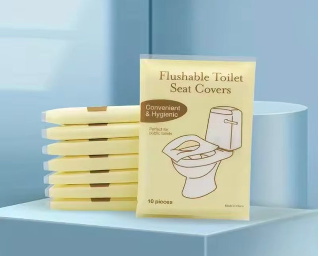 HOUSSE DE SIÈGE DE TOILETTE JETABLE LOT DE 10
