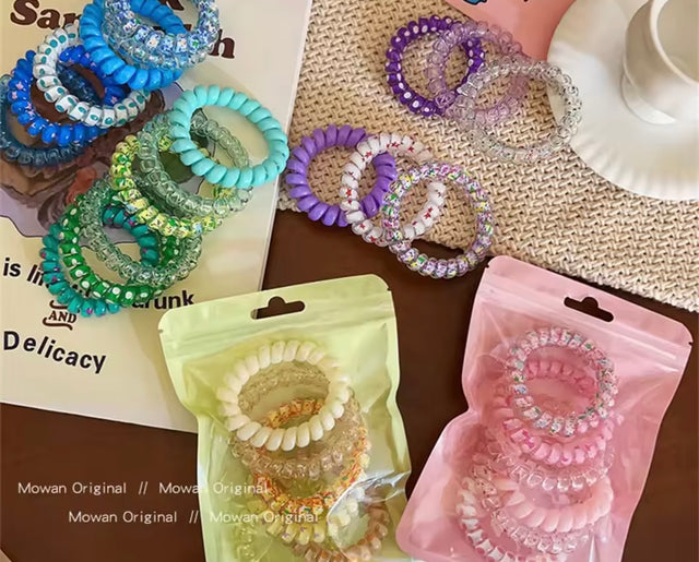 LOT DE 6 ÉLASTIQUES COLORÉS