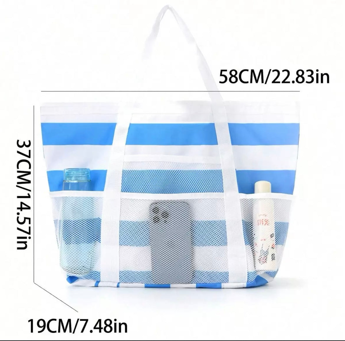 SAC DE PLAGE EN MAILLE