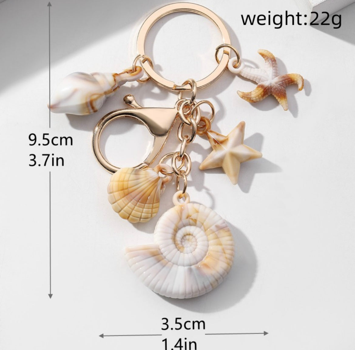 PORTE CLÉS COQUILLAGES