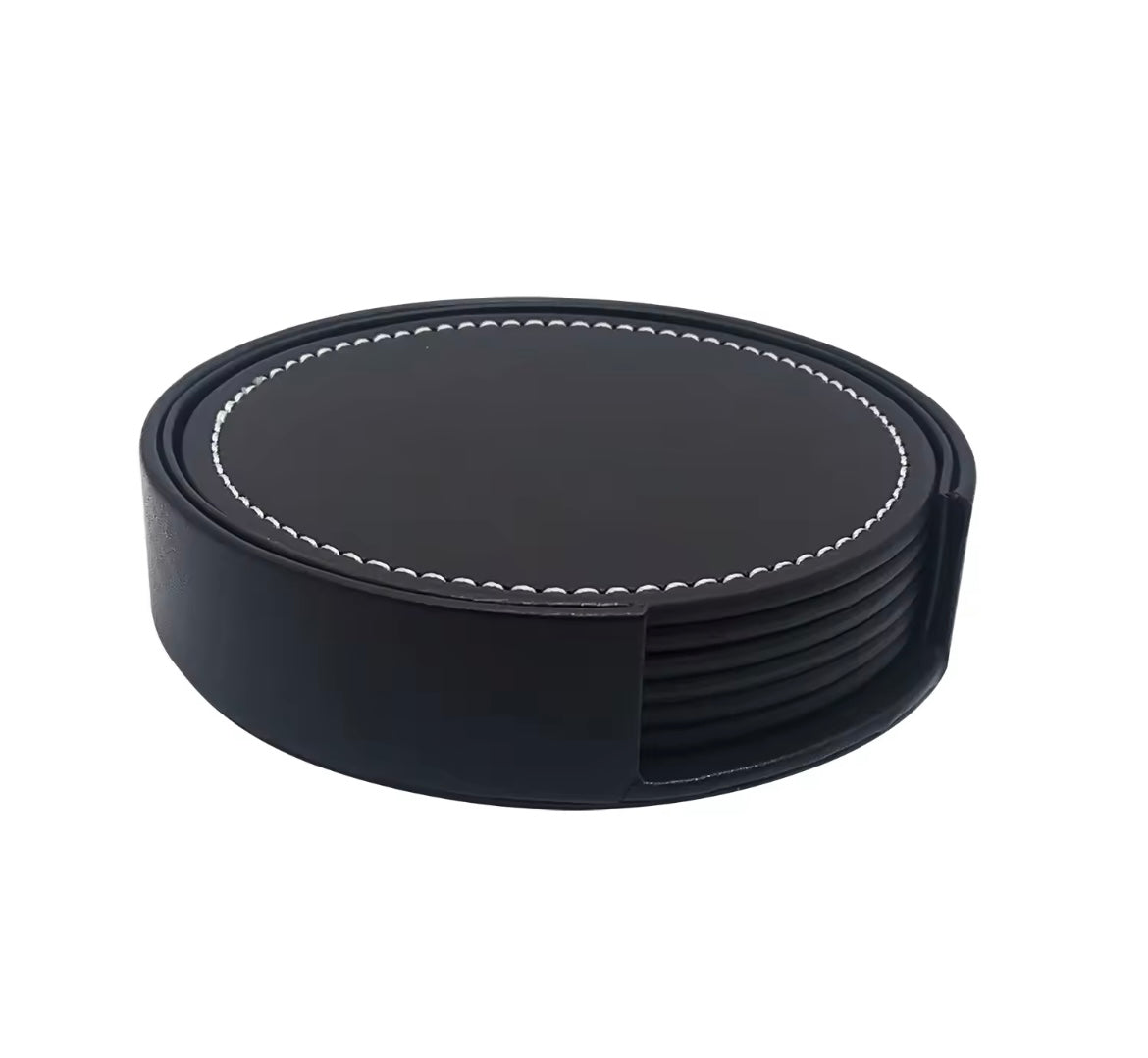 LOT DE 6 SOUS-VERRE ÉLÉGANT