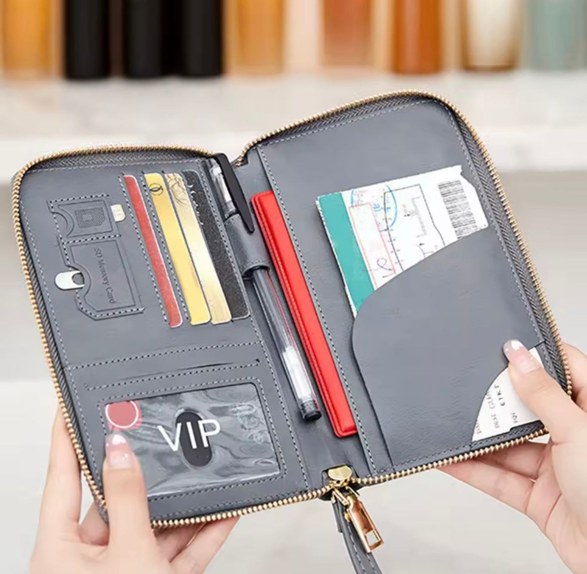 PORTEFEUILLE DE VOYAGE MULTIFONCTIONS