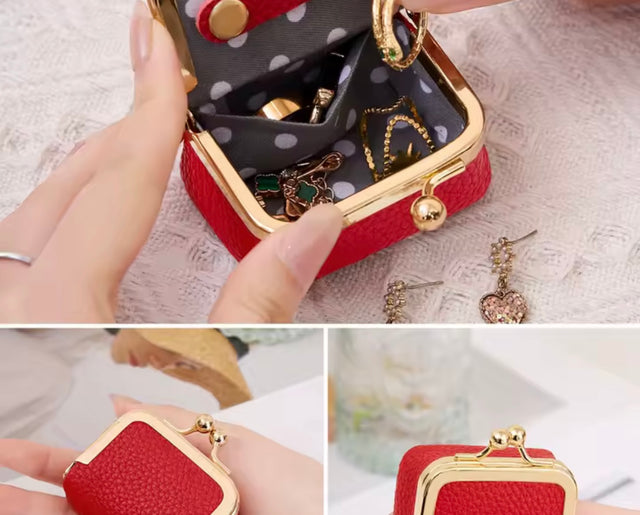 MINI PORTE MONNAIE MULTIFONCTIONS EN CUIR SYNTHÉTIQUE