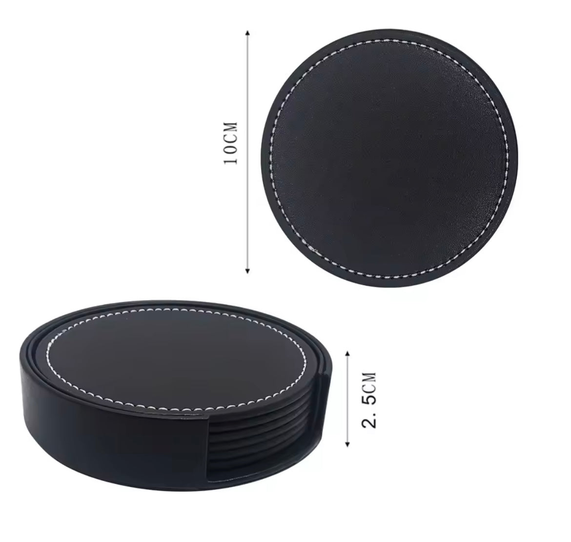 LOT DE 6 SOUS-VERRE ÉLÉGANT