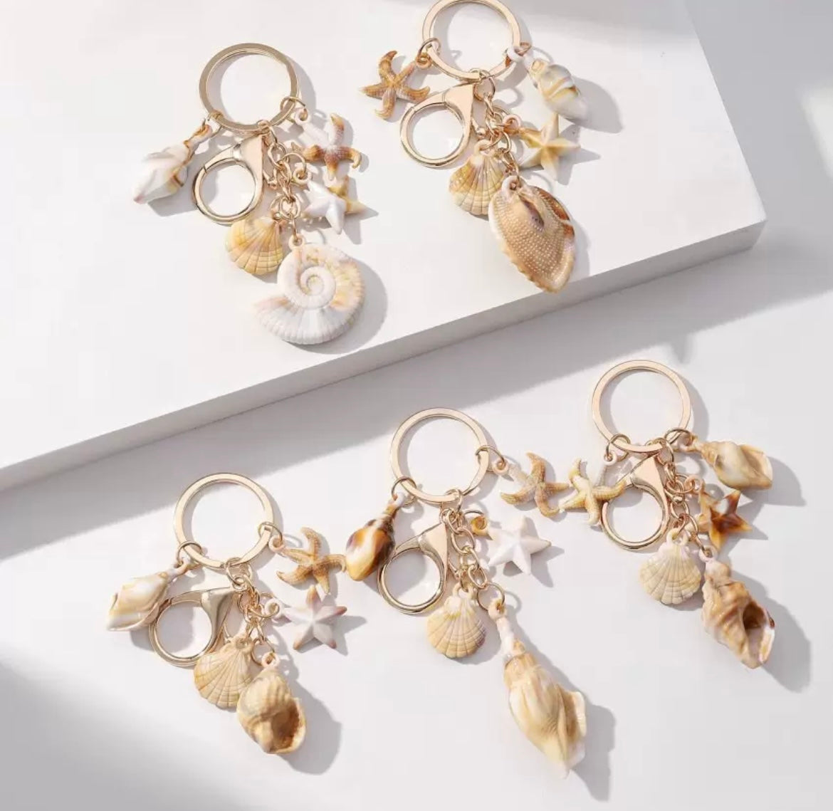 PORTE CLÉS COQUILLAGES