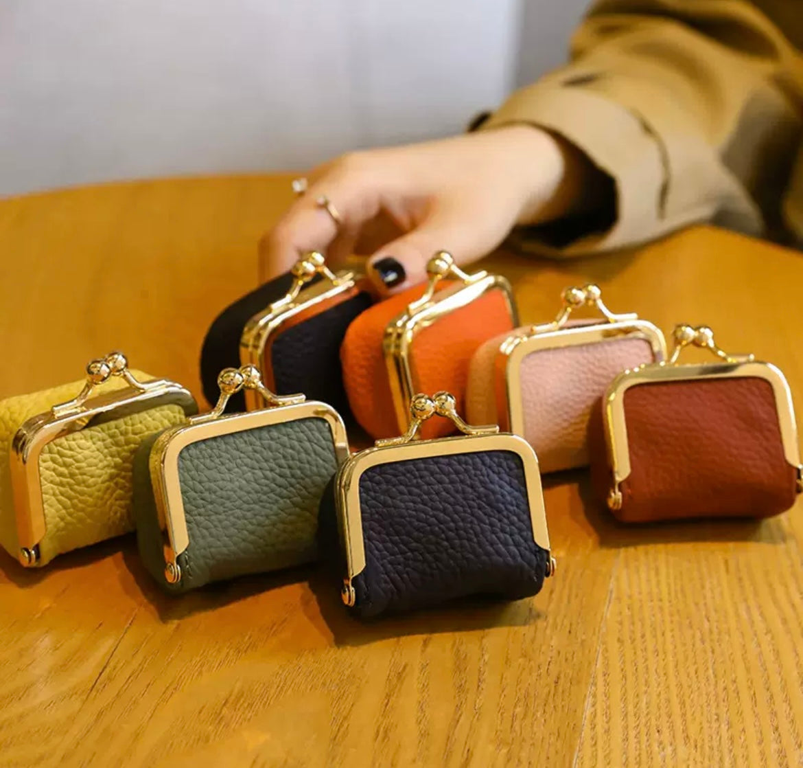 MINI PORTE MONNAIE MULTIFONCTIONS EN CUIR SYNTHÉTIQUE