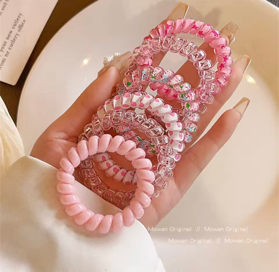 LOT DE 6 ÉLASTIQUES COLORÉS