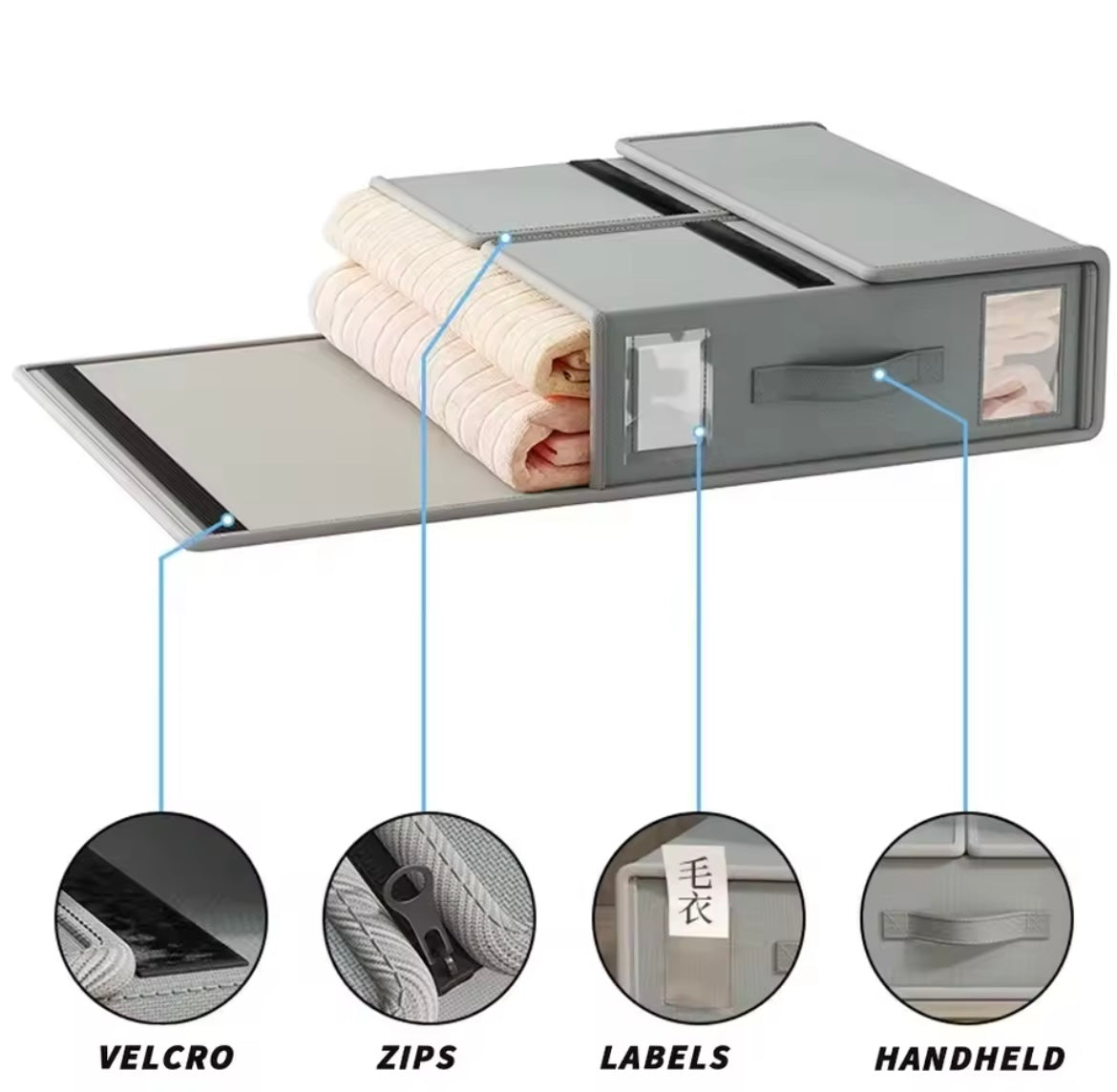 BOITE DE RANGEMENT PLIABLE MULTI-USAGE