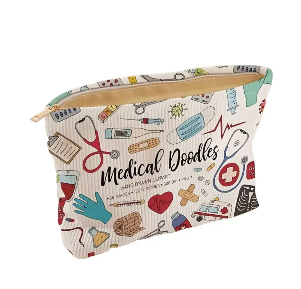 Pochette Medical Doodles