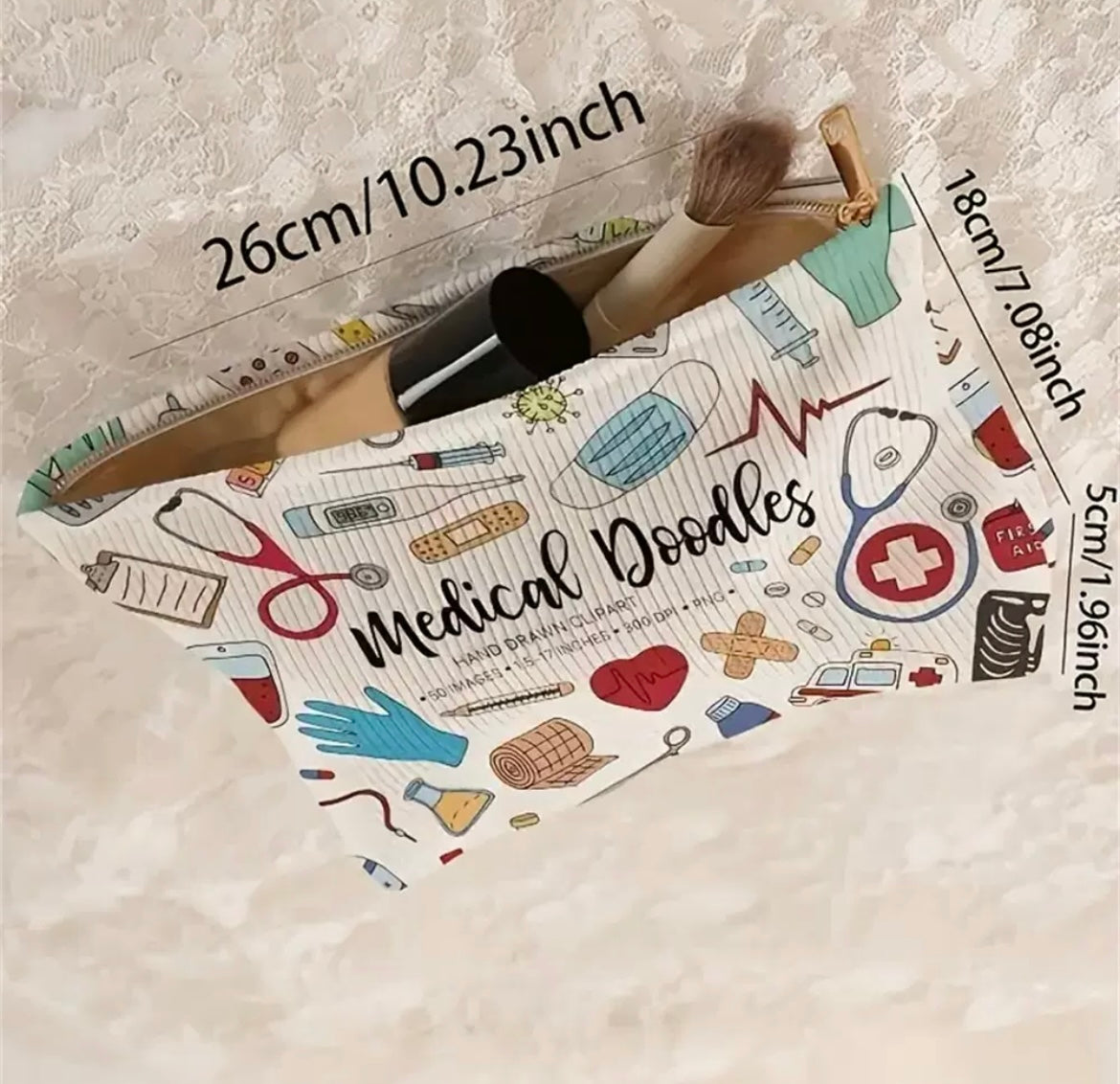 Pochette Medical Doodles