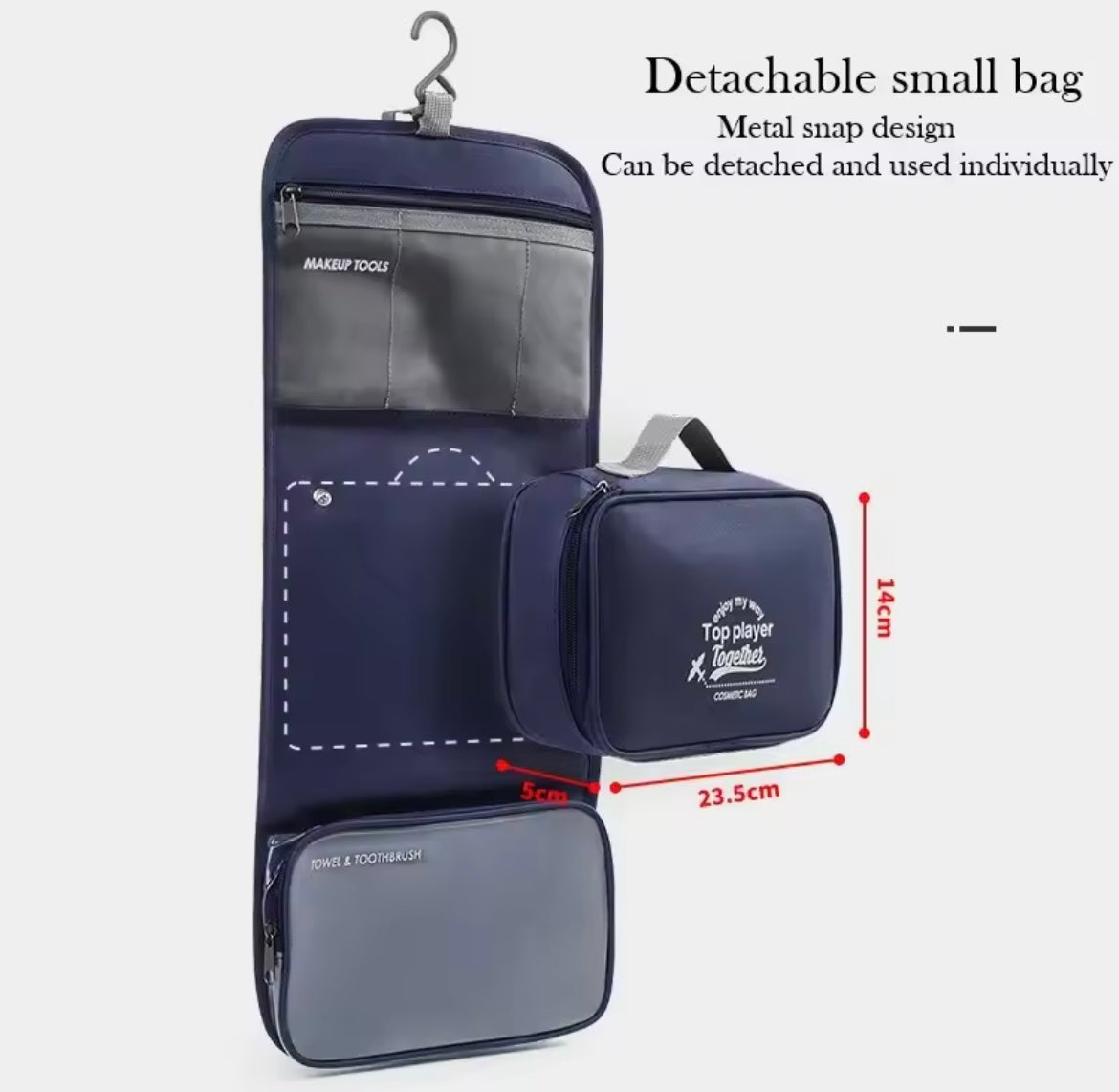 TROUSSE DE TOILETTE SUSPENDUE