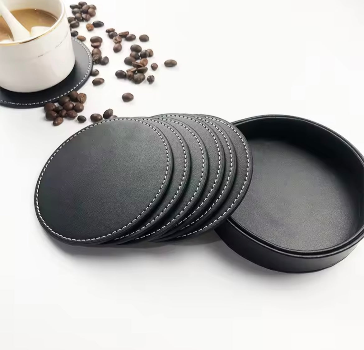 LOT DE 6 SOUS-VERRE ÉLÉGANT