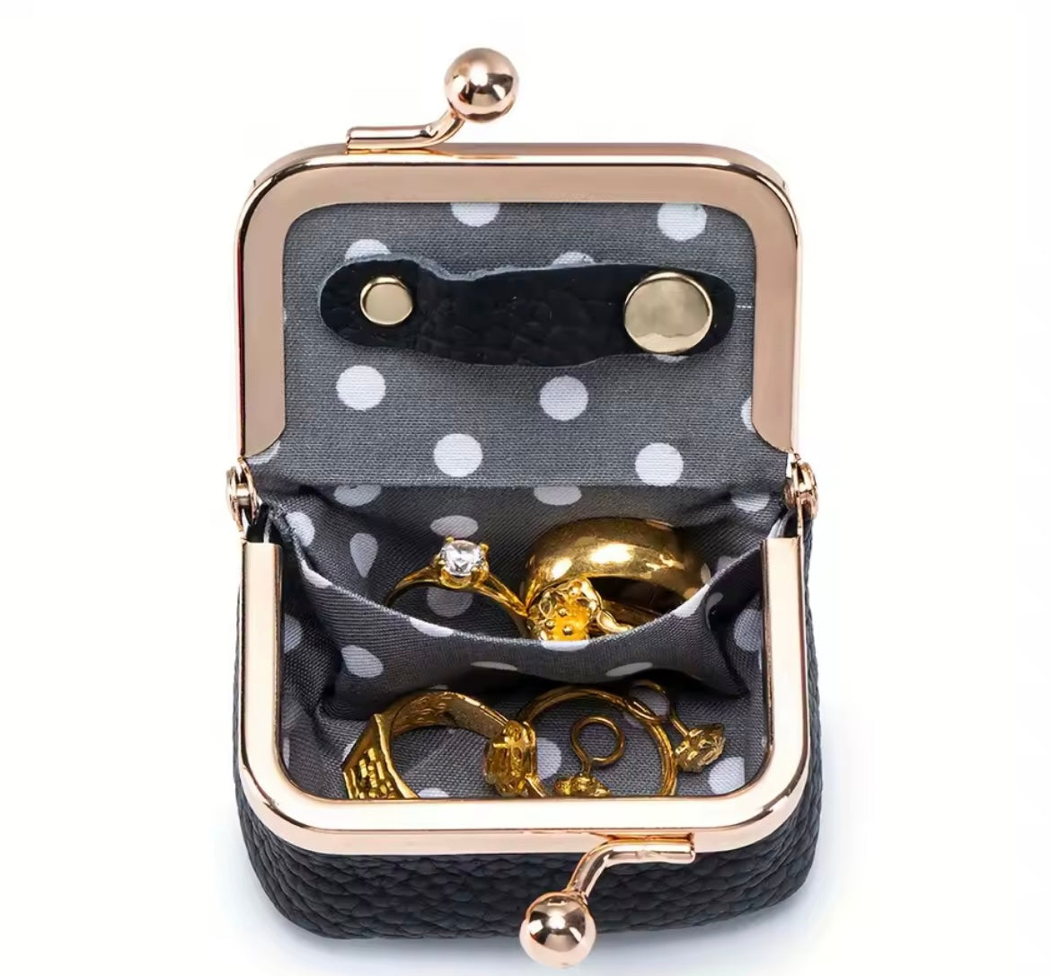 MINI PORTE MONNAIE MULTIFONCTIONS EN CUIR SYNTHÉTIQUE