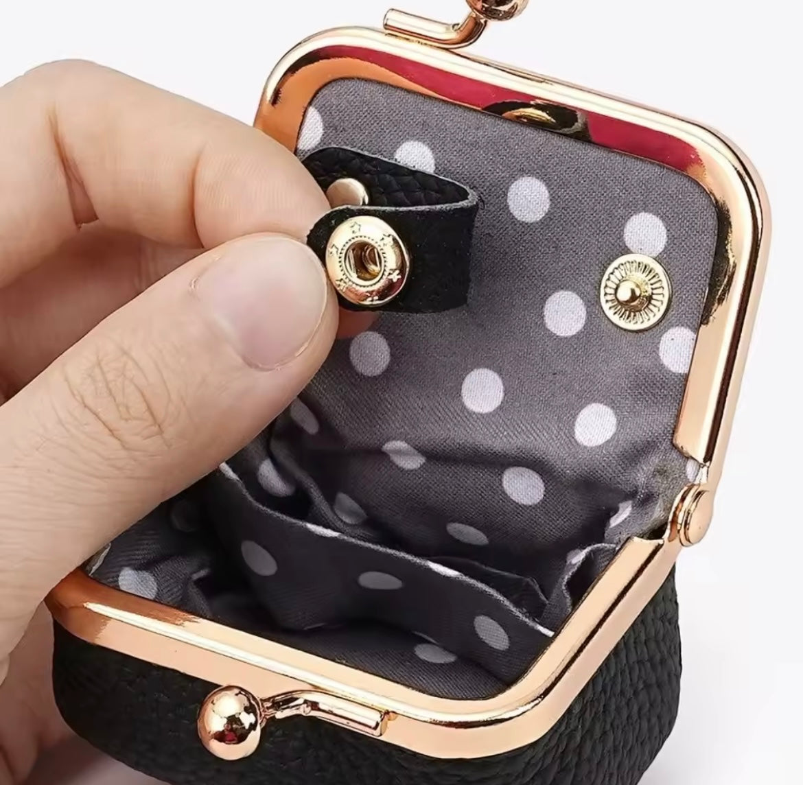 MINI PORTE MONNAIE MULTIFONCTIONS EN CUIR SYNTHÉTIQUE