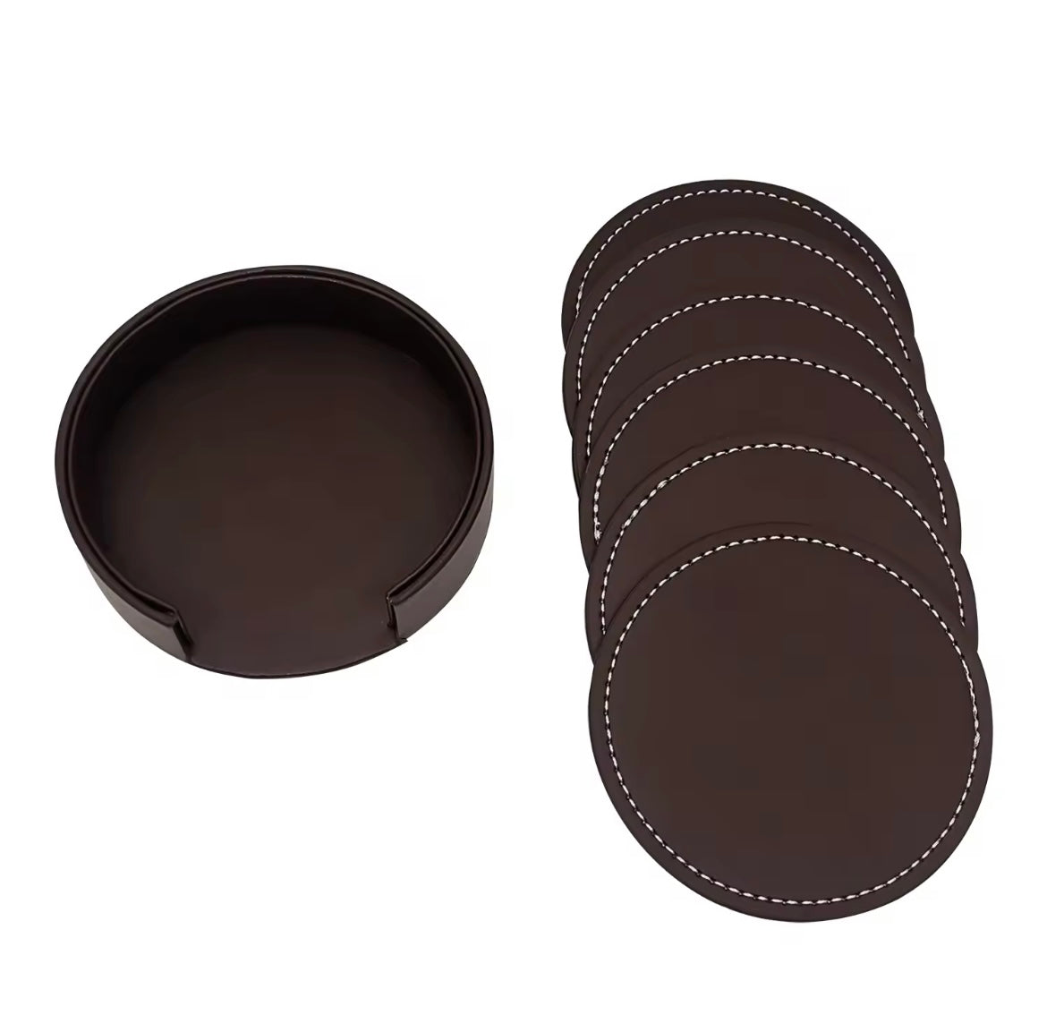 LOT DE 6 SOUS-VERRE ÉLÉGANT