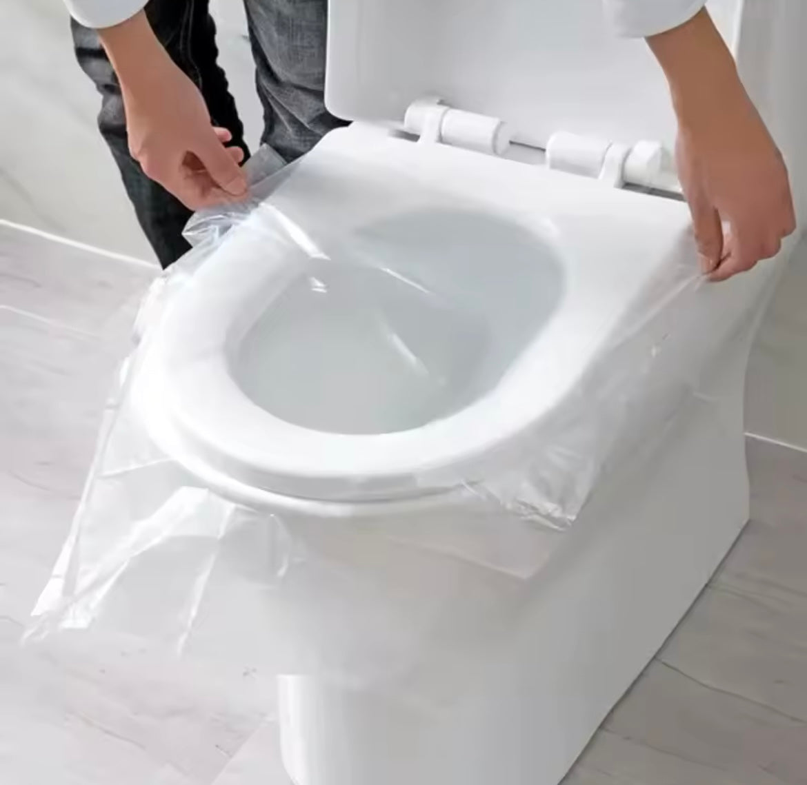 HOUSSE DE SIÈGE DE TOILETTE JETABLE