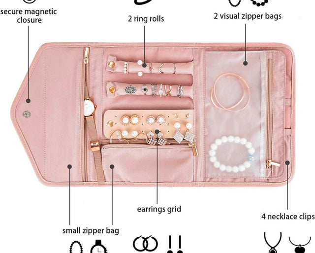 TROUSSE DE RANGEMENT ÉLÉGANT POUR BIJOUX