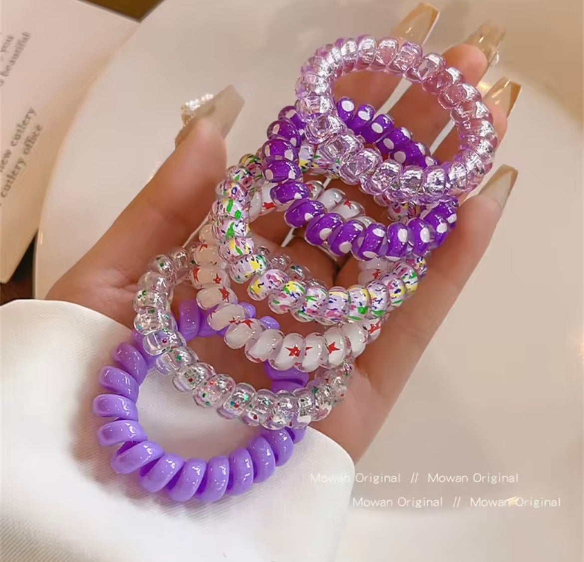 LOT DE 6 ÉLASTIQUES COLORÉS