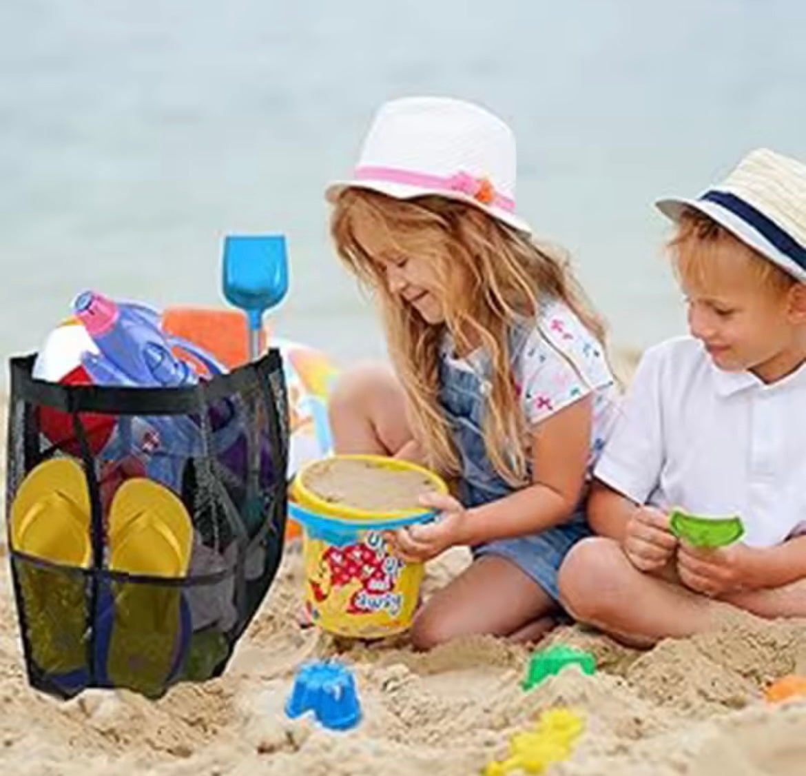 SAC DE PLAGE EN MAILLE