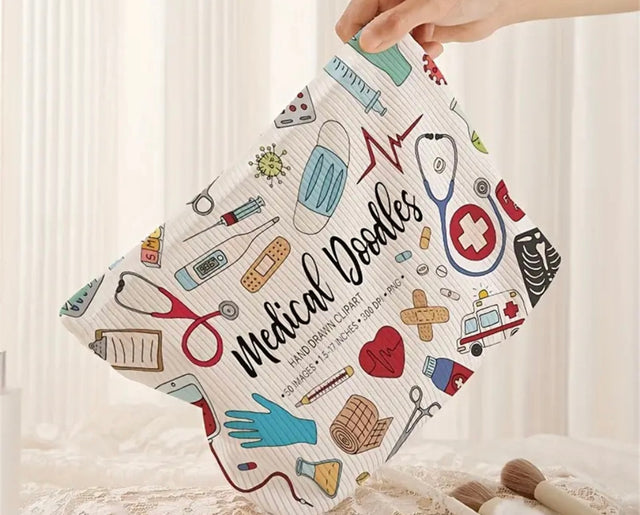 Pochette Medical Doodles