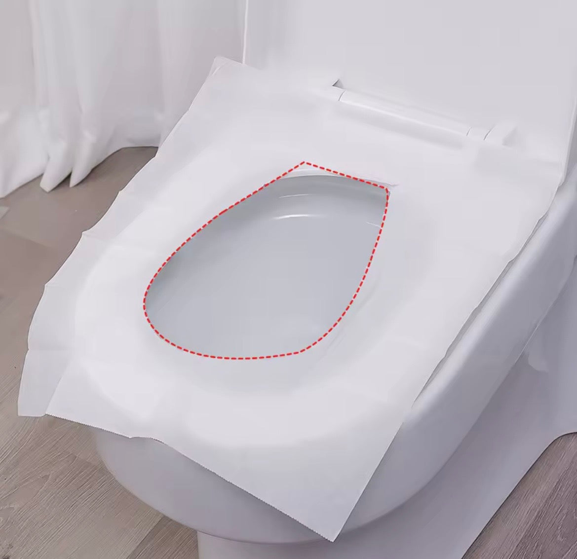 HOUSSE DE SIÈGE DE TOILETTE JETABLE LOT DE 10