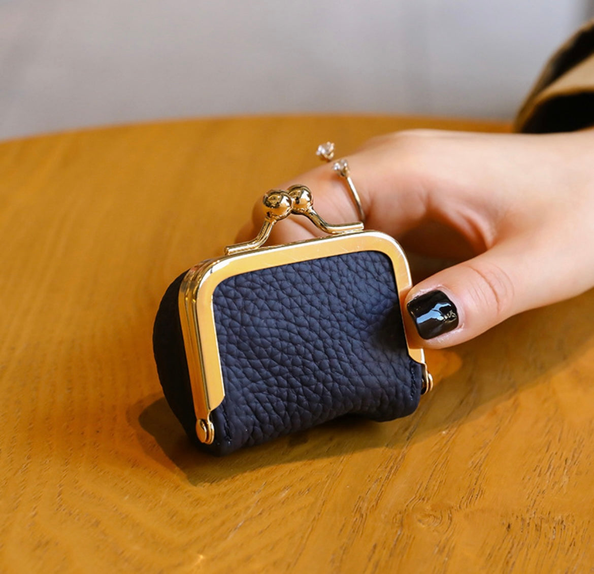 MINI PORTE MONNAIE MULTIFONCTIONS EN CUIR SYNTHÉTIQUE