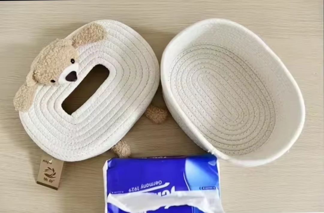 BOÎTE À MOUCHOIRS PELUCHE