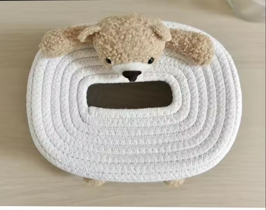 BOÎTE À MOUCHOIRS PELUCHE