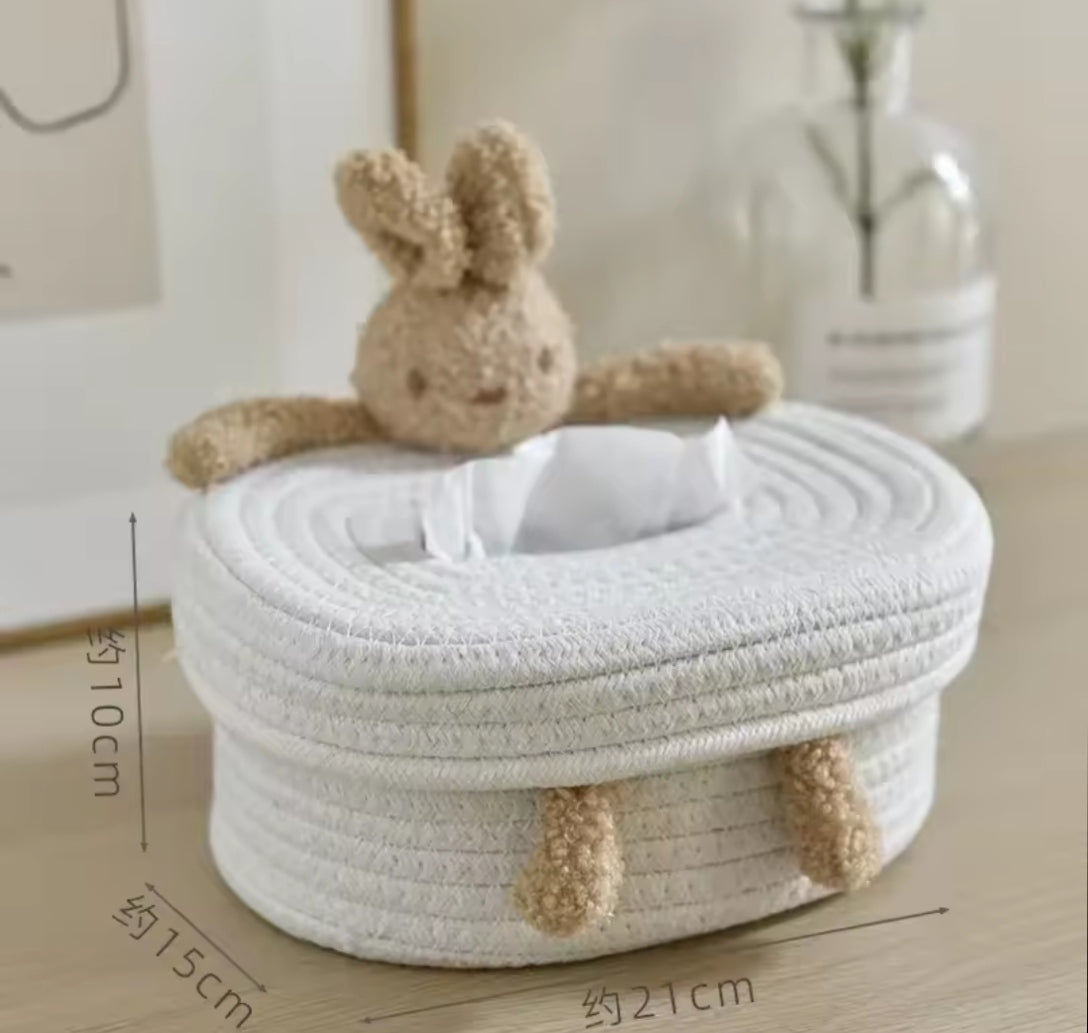 BOÎTE À MOUCHOIRS PELUCHE