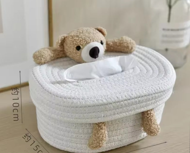 BOÎTE À MOUCHOIRS PELUCHE