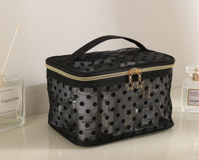 TROUSSE EN MAILLE À MOTIF POIS